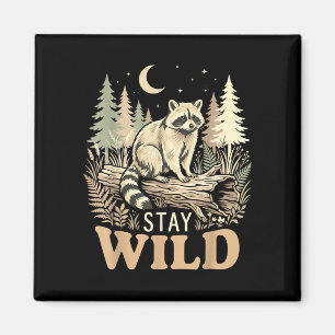Waschbär-Naturliebhaber bleibt wild Wald Wildtiere Magnet