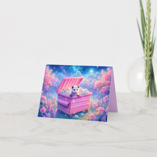 Waschbär-Oppossum-Notizkarten (Vorderseite)