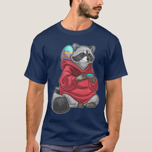 Waschbär-Oster-Spieler T-Shirt (Vorderseite)
