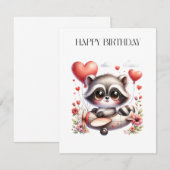 Waschbär-Pilot Geburtstag (Vorne/Hinten)