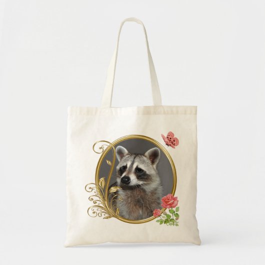 Waschbär-Porträt-Tasche Tragetasche (Vorne)