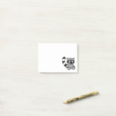 Waschbär Post-it Klebezettel (Auf Schreibtisch)