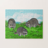 Waschbär-Puzzlespiel Puzzle (Horizontal)