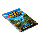 Waschbär, Retro-8-Bit-Pixelkunst Notizblock (Rechte Seite)