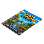 Waschbär, Retro-8-Bit-Pixelkunst Notizblock (Linke Seite)