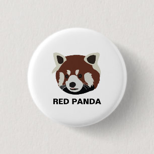 Waschbär Roter Panda Waschbär Button