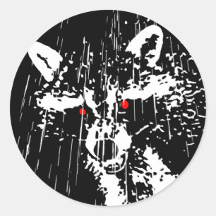 Waschbär Runder Aufkleber