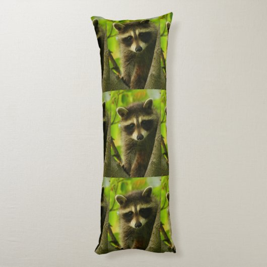 Waschbär Seitenschläferkissen (Rückseite (Vertikal))