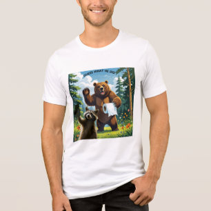Waschbär-Selfie 5 Tri-Blend Shirt
