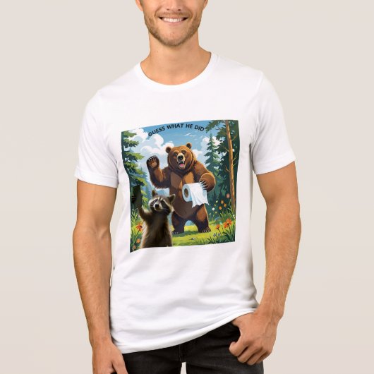 Waschbär-Selfie 5 Tri-Blend Shirt (Vorderseite)