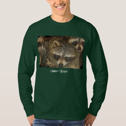 Waschbär-Selfie T-Shirt (Vorderseite)