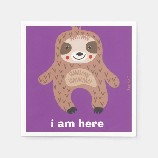 Waschbär serviette (Vorderseite)