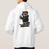 Waschbär Skate Graffiti Hoodie (Rückseite)