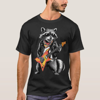 Waschbär spielt Gitarre T-Shirt