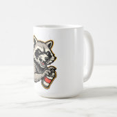 Waschbär-Spray Langarm Kaffeetasse (VorderseiteRechts)
