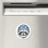 Waschbär-Stuntfahrer Magnet (In Situ (Geschirrspüler))
