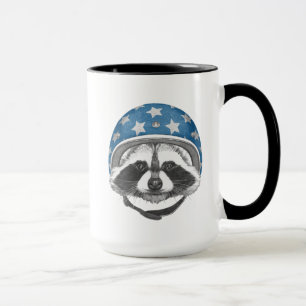 Waschbär-Stuntfahrer Tasse