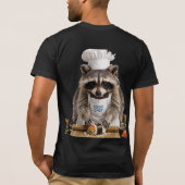 Waschbär-Sushi-Koch T-Shirt (Rückseite)