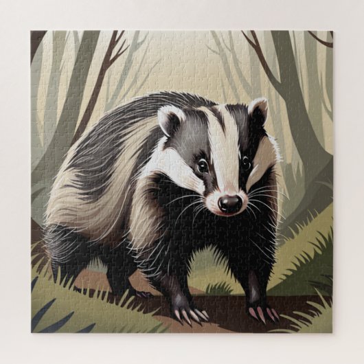 Waschbär, süß, Tier, für Kinder Puzzle (Vertikal)