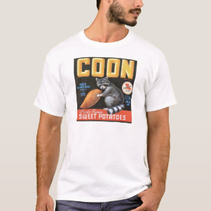 Waschbär süße Kartoffel-Vintager Aufkleber "Por T-Shirt