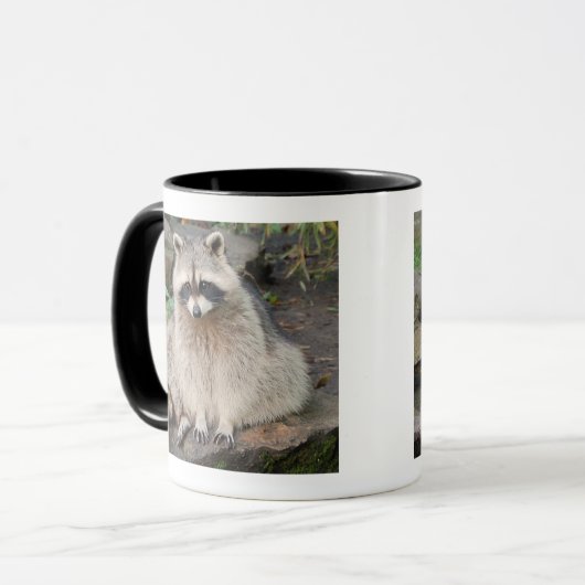 Waschbär Tasse (Vorderseite Links)