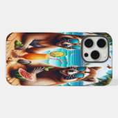Waschbär-Treffpunkt iPhone Hülle (Rückseite (Horizontal))
