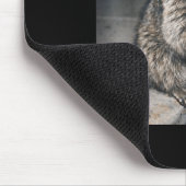 Waschbär trinkt Eiskaffee lustiger Tier-Meme Männe Mousepad (Ecke)