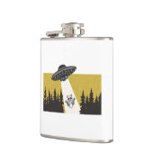 Waschbär-UFO Flachmann (Links)