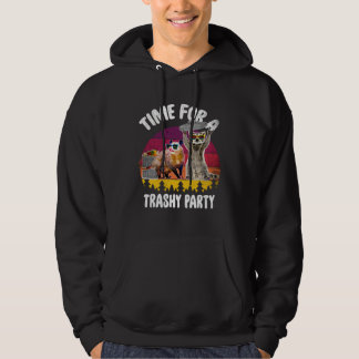 Waschbär und Opossum Zeit für eine schmuddelige Pa Hoodie