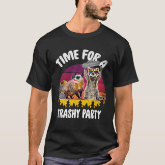 Waschbär und Opossum Zeit für eine Trash-Party Wa T-Shirt