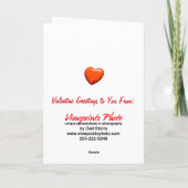 Waschbär-Valentinsgruß-Karte Feiertagskarte (Rückseite)