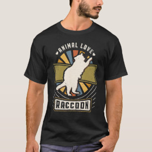 Waschbär Vintage Klassiker Retro Tier T-Shirt