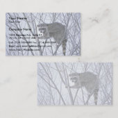 Waschbär Visitenkarte (Vorne/Hinten)