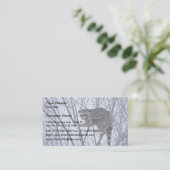 Waschbär Visitenkarte (Stehend Vorderseite)