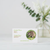 Waschbär-Visitenkarte Visitenkarte (Stehend Vorderseite)