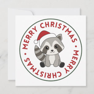 Waschbär Weihnachten Schnee Winter Waschbären Einl Einladung