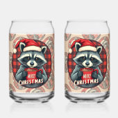 Waschbär Weihnachts-Kakao-Freude Dosenglas (Vorderseite)