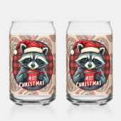 Waschbär Weihnachts-Kakao-Freude Dosenglas (Rückseite)