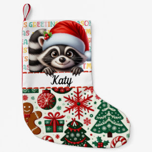 Waschbär Weihnachtsmann Weihnachtsstrumpf & Weihna Kleiner Weihnachtsstrumpf