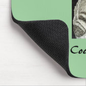 Waschbär zu Hause Mousepad (Ecke)