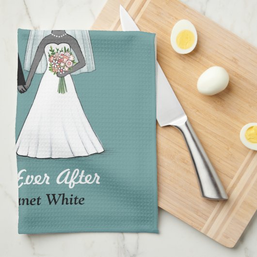 Waschbären, die Braut und Bräutigam mit Handtuch (Viertel Falte)