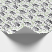 Waschbären Geschenkpapier (Ecke)