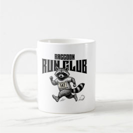Waschbären Laufclub Marathon Retro Trash Panda Kaffeetasse
