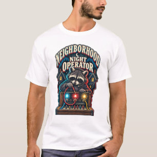 Waschbären-Nachtoperator der Nachbarschaft T-Shirt