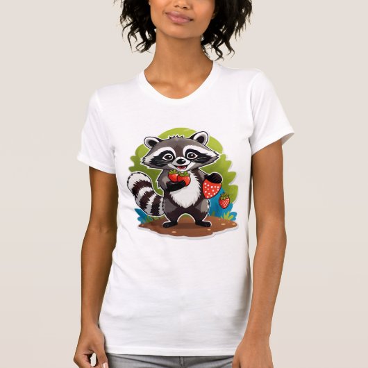 Waschbären-Wald-Entdecker T-Shirt (Vorderseite)