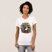 Waschbären-Wald-Entdecker T-Shirt (Vorne ganz)