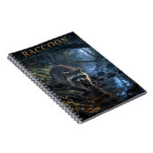 Waschbären-Waldstrom TIERE Notizblock (Rechte Seite)