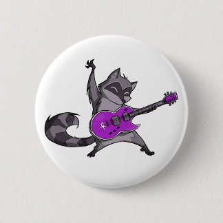 Waschbärknopf Button