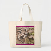 Waschbärtasche Jumbo Stoffbeutel (Vorne)