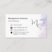 Waschbecken für Visitenkarten Visitenkarte (Vorderseite)